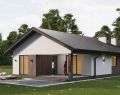 Кварцит с двускатной кровлей 82 м²