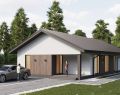 Кварцит с двускатной кровлей 82 м²