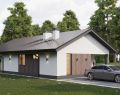 Кварцит с двускатной кровлей 82 м²